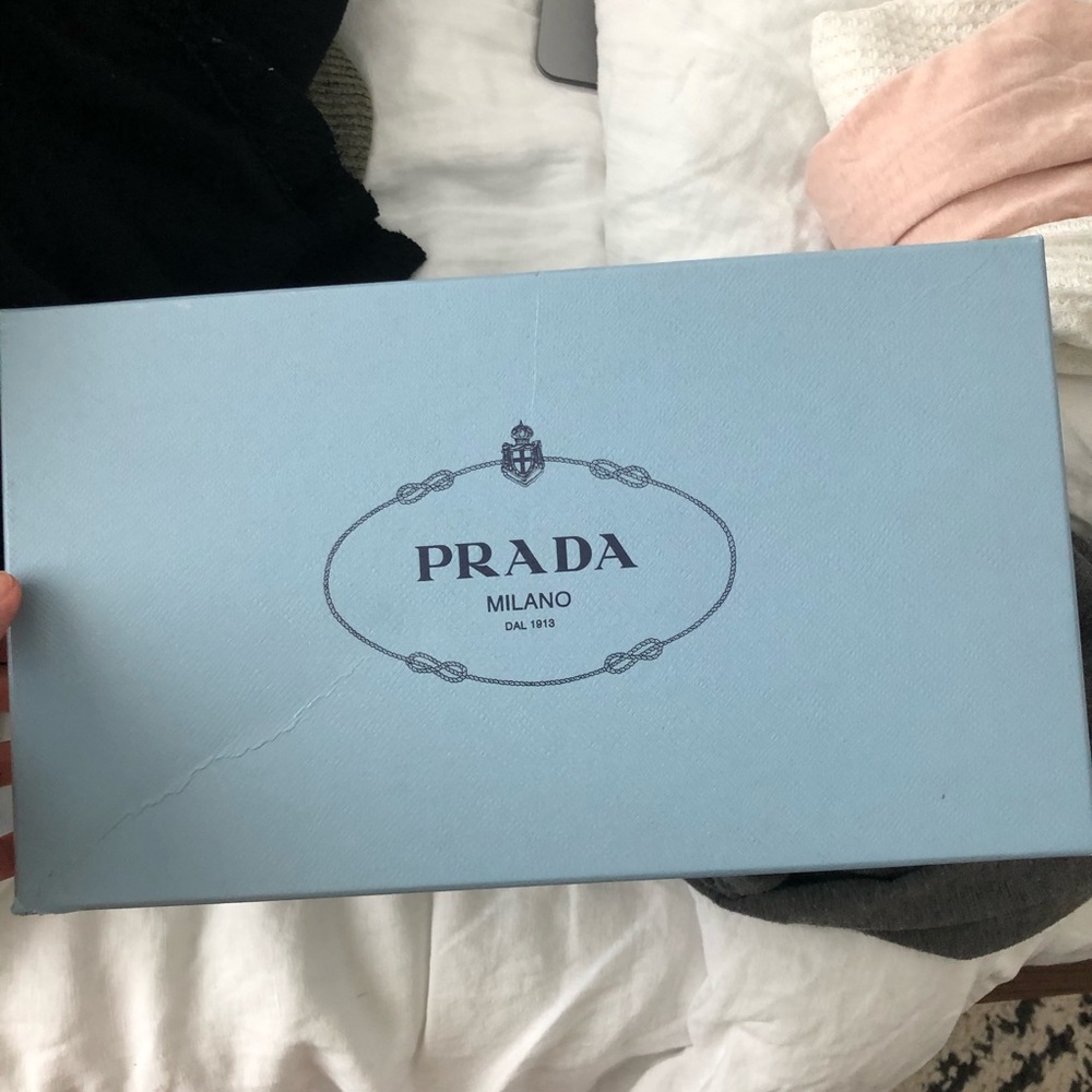 Prada Suede Red Mule Shoes
